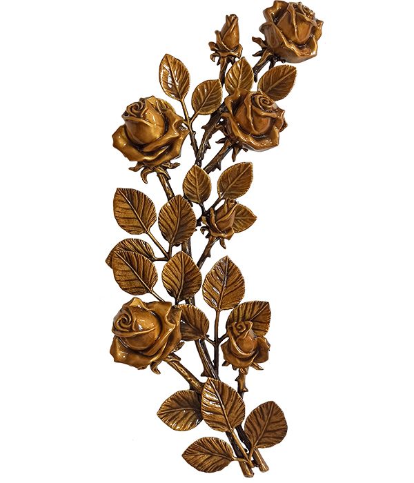 Caggiati бронзовые цветы на памятник | ГранитТорг 